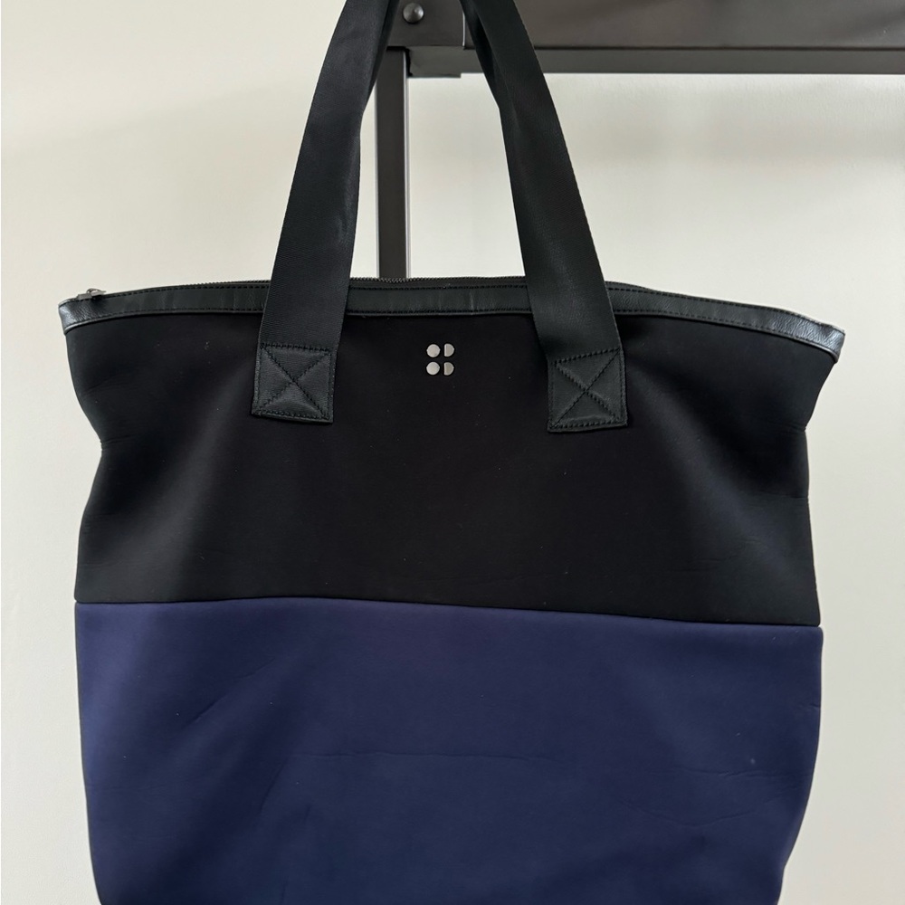 Black and Navy Tote Bag
